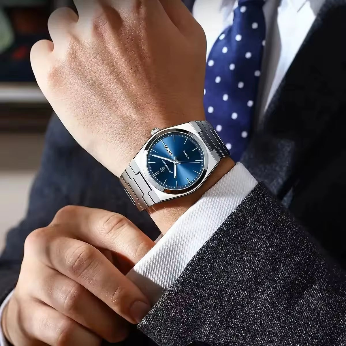 2024 New POEDAGAR 930Luxury Watch for Man Waterproof Luminous Stainless Steel Men Watch Casual Quartz Men'S Watches Male Clock
